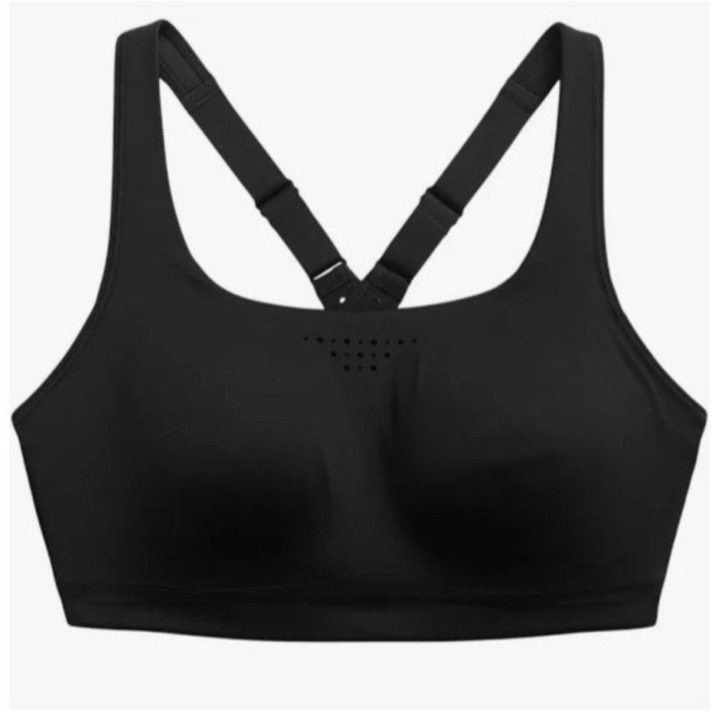 Athleta 36DD black Phenomena Bra sports gym work out exercise with X-Cross